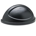 Vortex Untouchable Lid for StyleLine Half-Round Plastic Receptacle 21-3/8 Black VO1523832